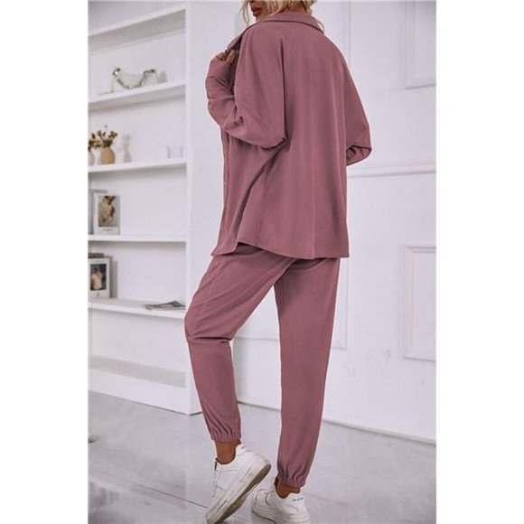 Women's 2 Piece Outfits Casual Corduroy With Pockets - Picture 5 of 6